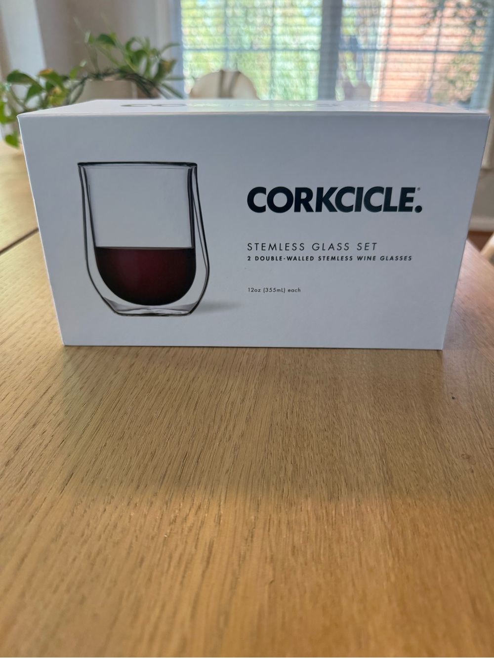 Corkcicle Clear Double-Walled Stemless Glasses - Clear